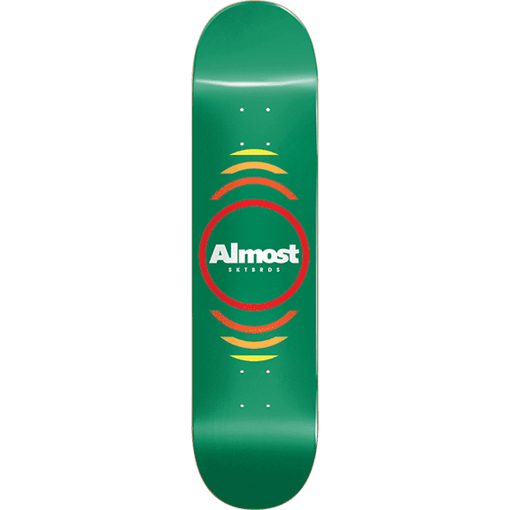 Almost Reflex Green Skateboard Deck - 7.37" (Deck Only)