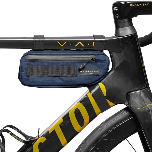 ALMSTHRE Compact Bike Frame Bag, Weather-Resistant, Cosmic Blue