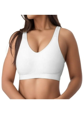 Hanes Comfy Support Women's Convertible Wireless T-Shirt Bra, Comfort Flex  Fit White Heather M