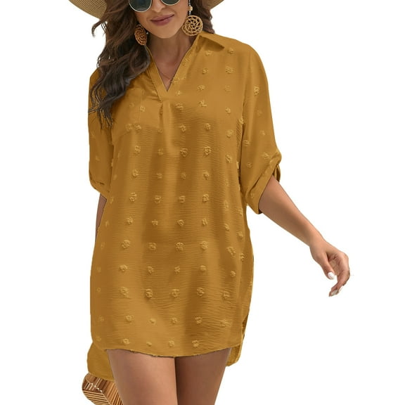 Almusen Swimsuit Cover up for Women Bathing Suit Beach Dress Bikini Coverup Shirt