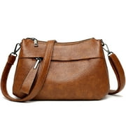 ALMUSEN Women's Soft Leather Shoulder Bags Cross Body Small Handbags for Woman