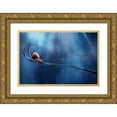 thumbnail image 1 of Almustaqim, Dede 24x17 Gold Ornate Wood Framed with Double Matting Museum Art Print Titled - Beautifull Snail, 1 of 4