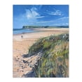 thumbnail image 1 of Alnmouth Beach Painting Spring Coastal England Living Room Extra Large XL Wall Art Poster Print, 1 of 5
