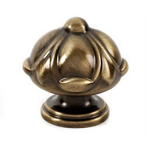 Alno A6929-38-AE Ornate 1-1/2 Inch Cabinet Knob Antique English