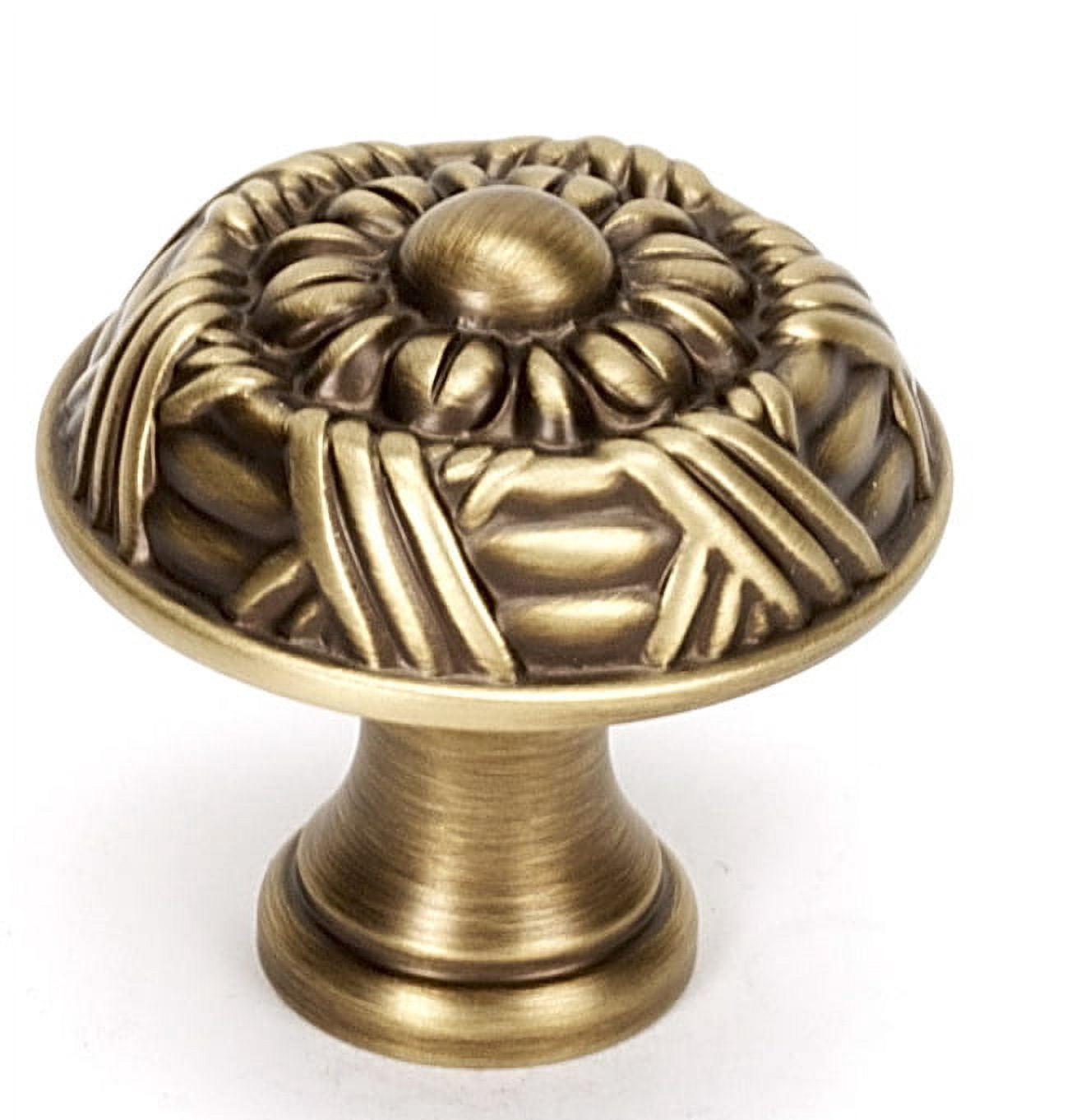 Alno A880-14-AEM Ribbon and Reed 1-1/4" Cabinet Knob Antique English Matte