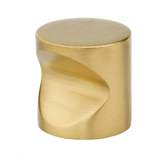 Alno A823-1 Contemporary 1" Cylinder Button Whistle Solid Brass Cabinet Knob / Drawer Knob