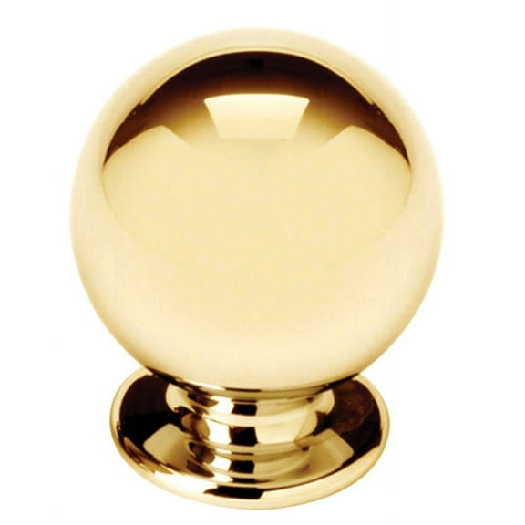 Alno A1032 Knobs 1" Round Ball Sphere Solid Brass Cabinet Knob Drawer Knob - Brass