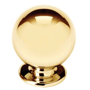 Alno A1033-PB/NL Knobs 1-1/8" Round Solid Brass Ball Cabinet Knob / Ball Drawer Knob -