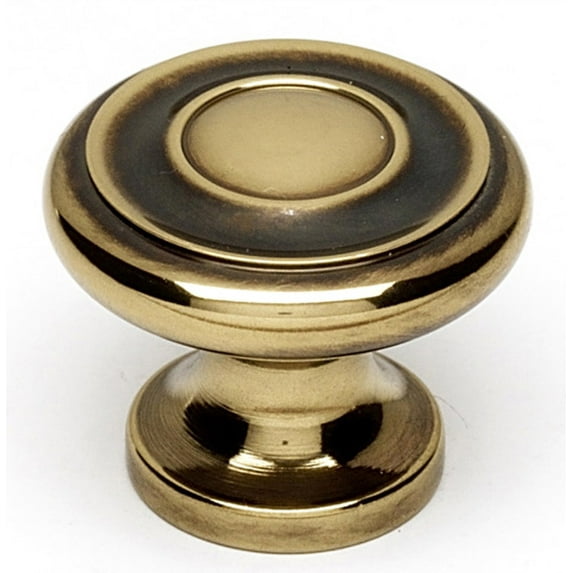 Alno A1047-PA 1" Cabinet Knob Polished Antique