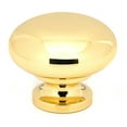 thumbnail image 1 of Alno A1135-PB 1-1/2 Inch Cabinet Knob Polished Brass, 1 of 7