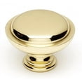 thumbnail image 1 of Alno A1145 Knobs 1-1/4" Rustic Round Lipped Solid Brass Mushroom Cabinet Knob / Drawer, 1 of 1