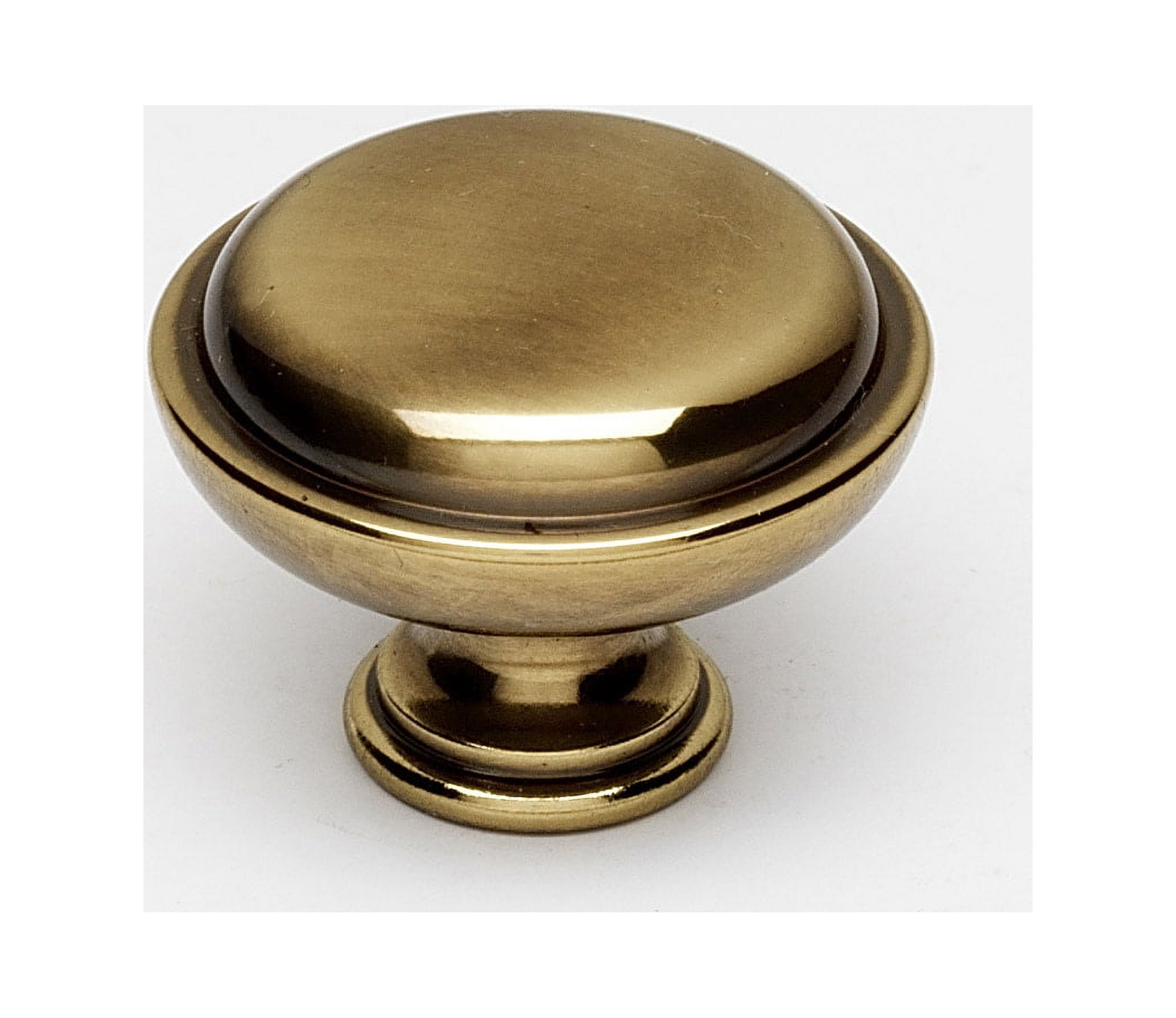 Alno A1146 Knobs 11/2" Round Rustic Lipped Solid Brass Mushroom