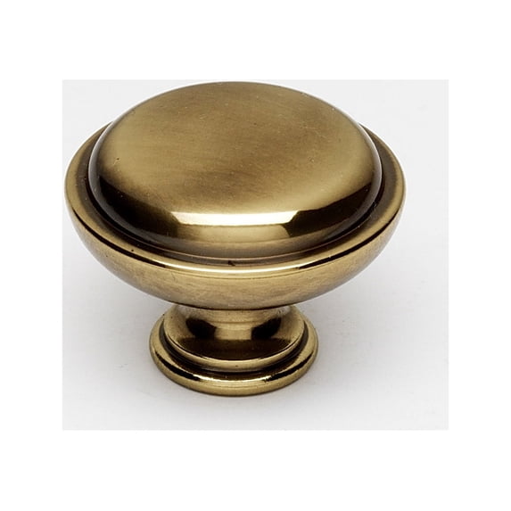 Alno A1146-PA 1-1/2" Cabinet Knob Polished Antique