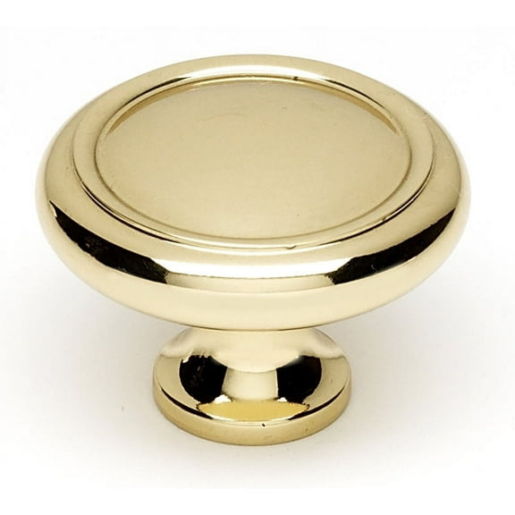 Alno Cabinet Knob 1-1/2" - Polished Brass