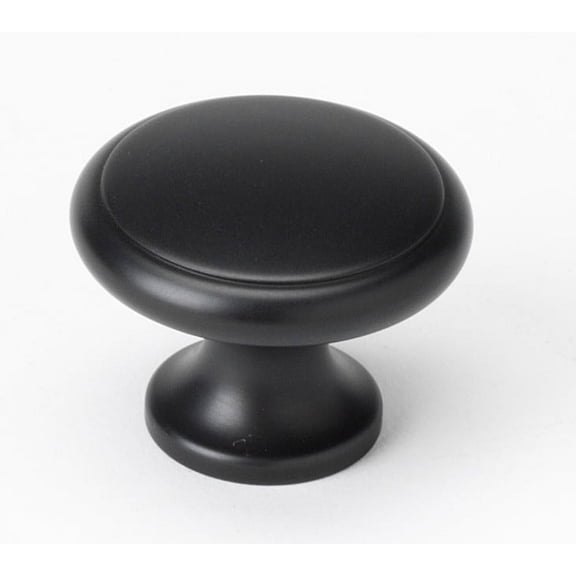 Alno A1164-MB Alno 1-1/4" Cabinet Knob Matte Black