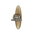 thumbnail image 1 of Alno A1225-3 Traditional 3" Long Solid Brass Oval Cabinet Knob Backplate - Antique English, 1 of 7
