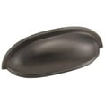 thumbnail image 1 of Alno A1262-BRZ Rustic 3" Center To Center Solid Brass Smooth Shell Cabinet Cup Pull /, 1 of 7