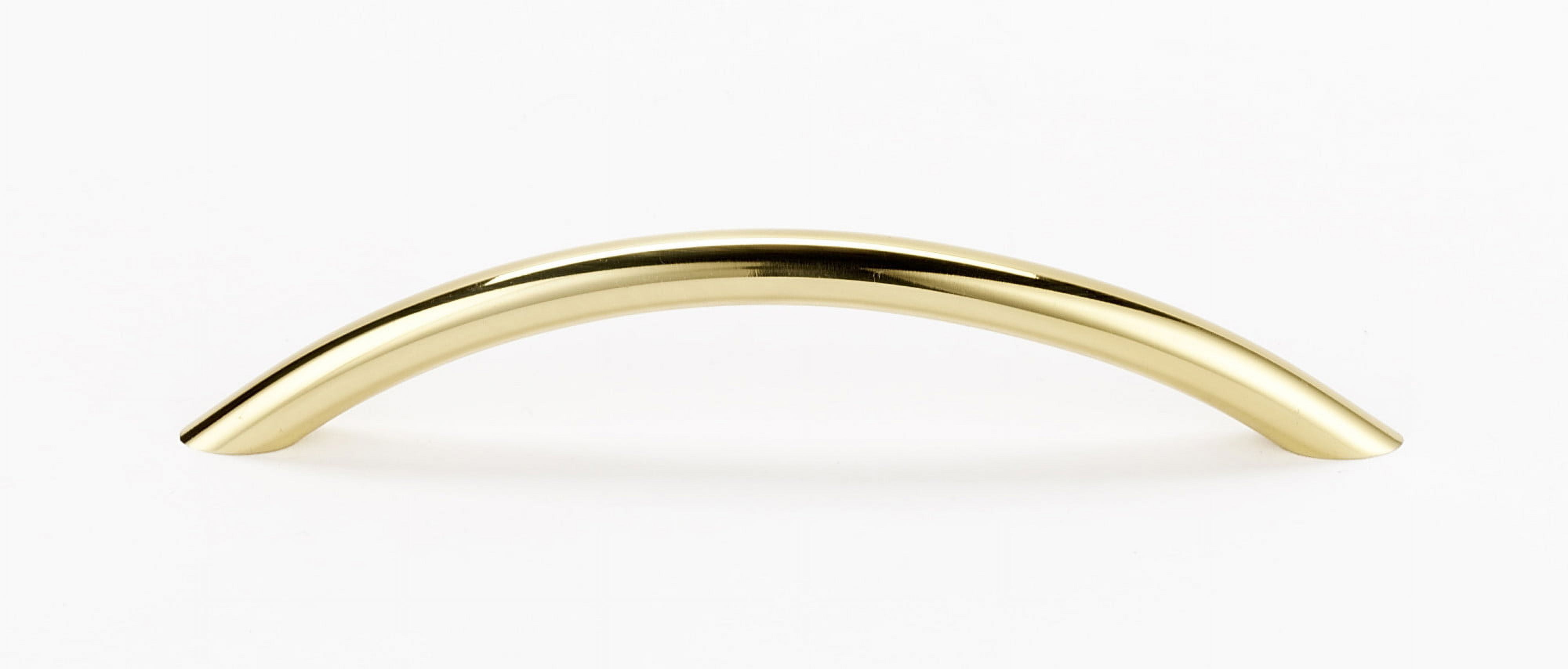 Polished Brass 5" Modern Arch Cabinet Pull