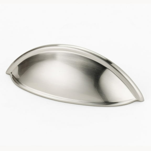 Alno A1355-SN 3-1/2" Cabinet Cup Pull Satin Nickel