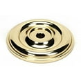 thumbnail image 1 of Alno A1453 Bella 1-5/8" Round Solid Brass Cabinet Knob Backplate Rosette - Brass, 1 of 1