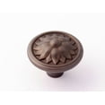 thumbnail image 1 of Fiore Round Knob, Chocolate Bronze, 1.25" H x 1.5" W x 0.5" D, 1 of 2