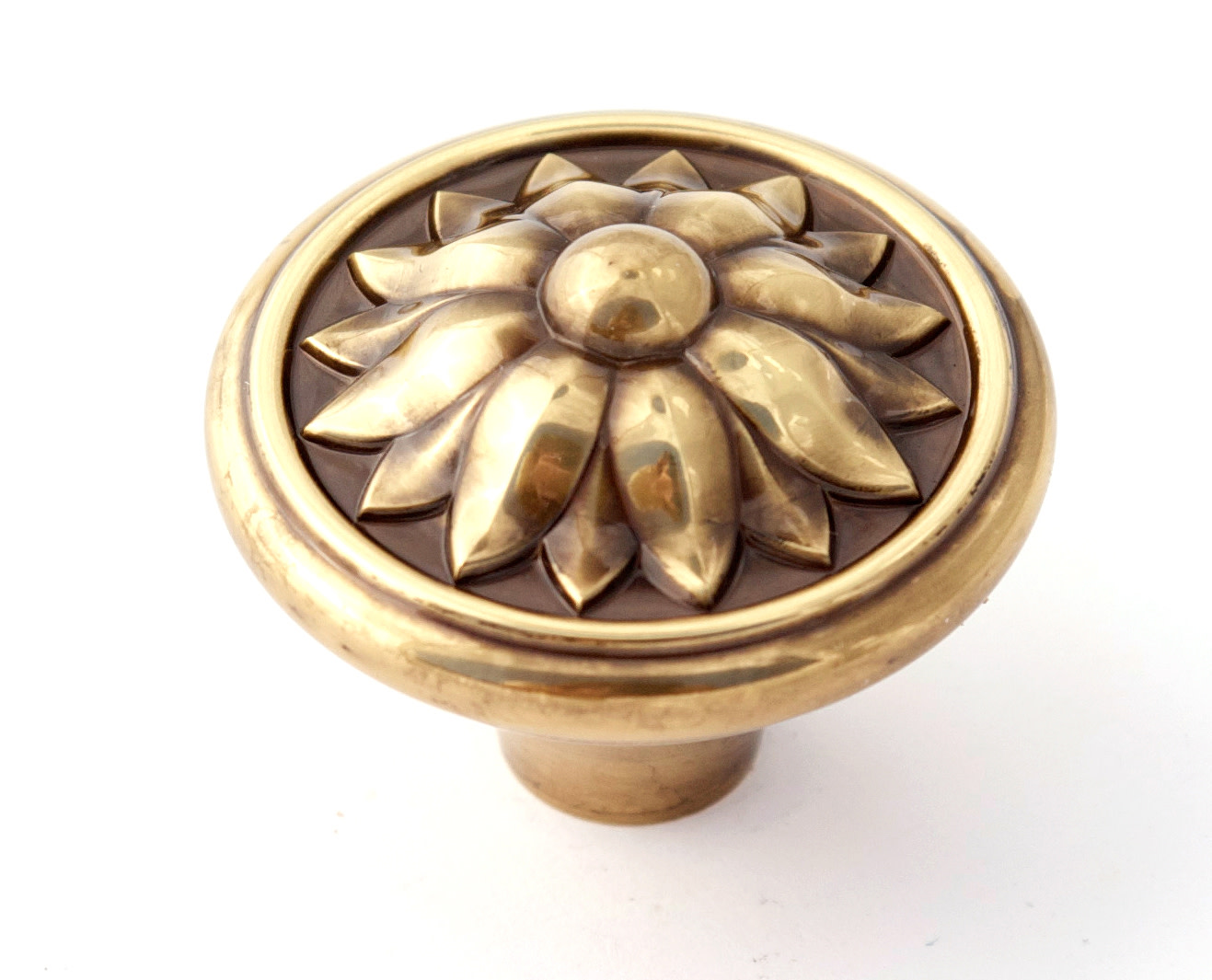 Alno A1472-PA Fiore 1-1/2" Cabinet Knob Polished Antique