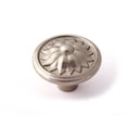 thumbnail image 1 of Fiore Round Knob, Satin Nickel, 1.25" H x 1.5" W x 0.5" D, 1 of 2