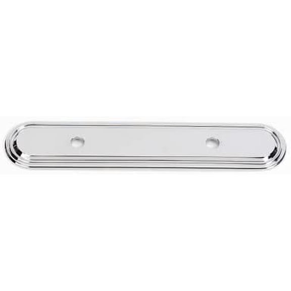 Alno A1508-35 Venetian 3-1/2" Center To Center Cabinet Pull Backplate - Brass