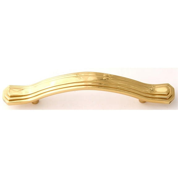 Alno A1517-35 Geometric 3-1/2"  Center To Center Elegant Solid Brass Arch Bow Cabinet