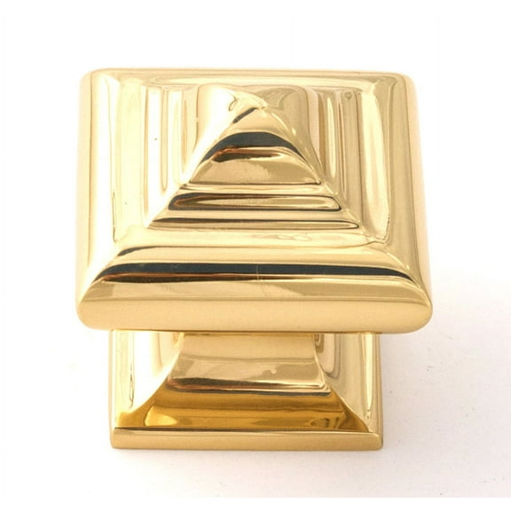 Alno Cabinet Knob 1-1/4" - Polished Brass