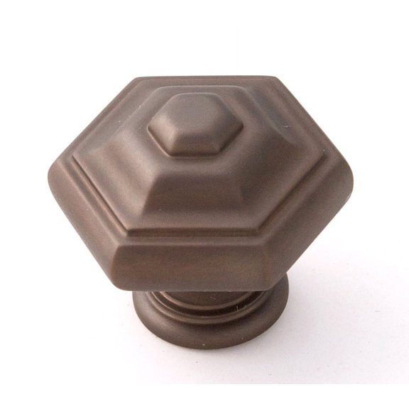 Alno A1530-CHBRZ Geometric 1-1/4" Cabinet Knob Chocolate Bronze