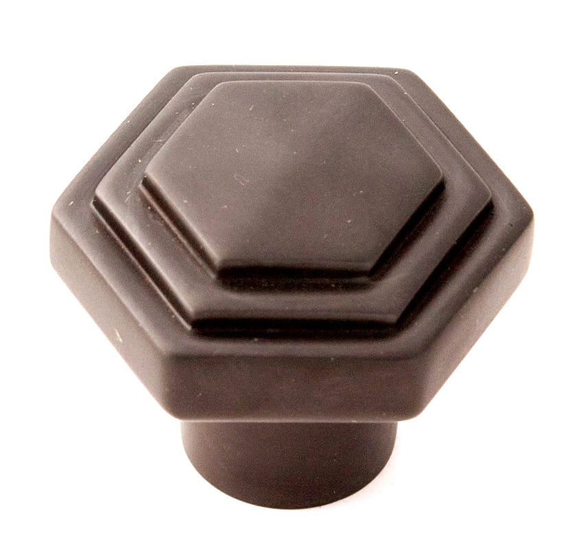 Alno A1535-CHBRZ Geometric 1-1/4" Cabinet Knob Chocolate Bronze