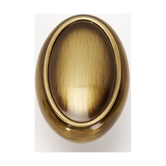 Alno Classic Traditional 1-1/2" Oval Cabinet Knob - Antique English