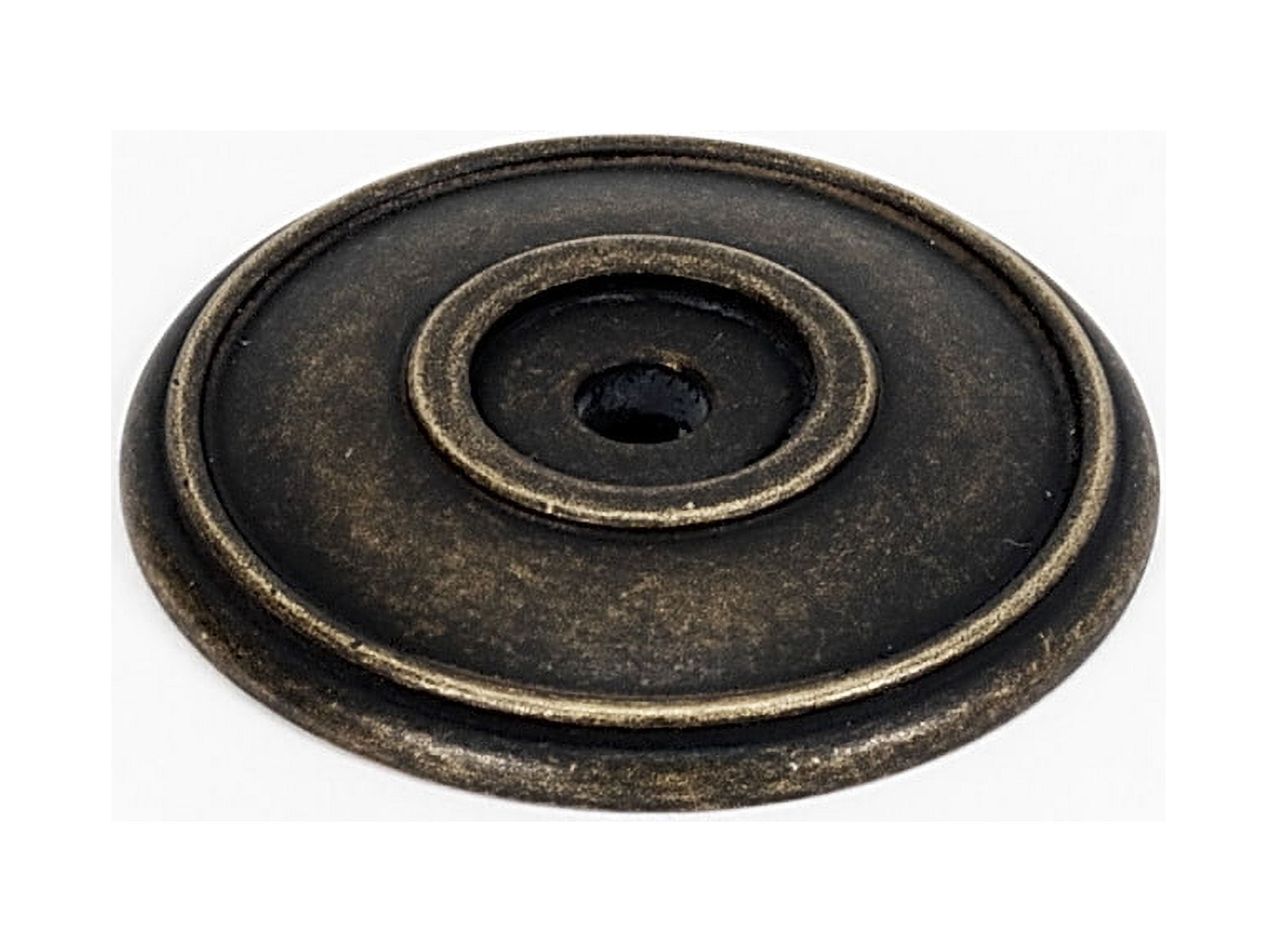 Barcelona Brass Traditional Round Cabinet Knob Backplate