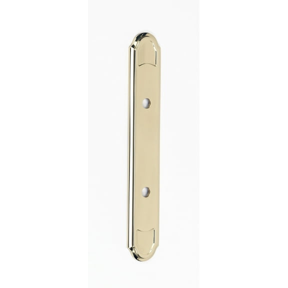 Alno A1568-3 Classic Traditional 3" Center To Center Cabinet Pull Backplate - Brass