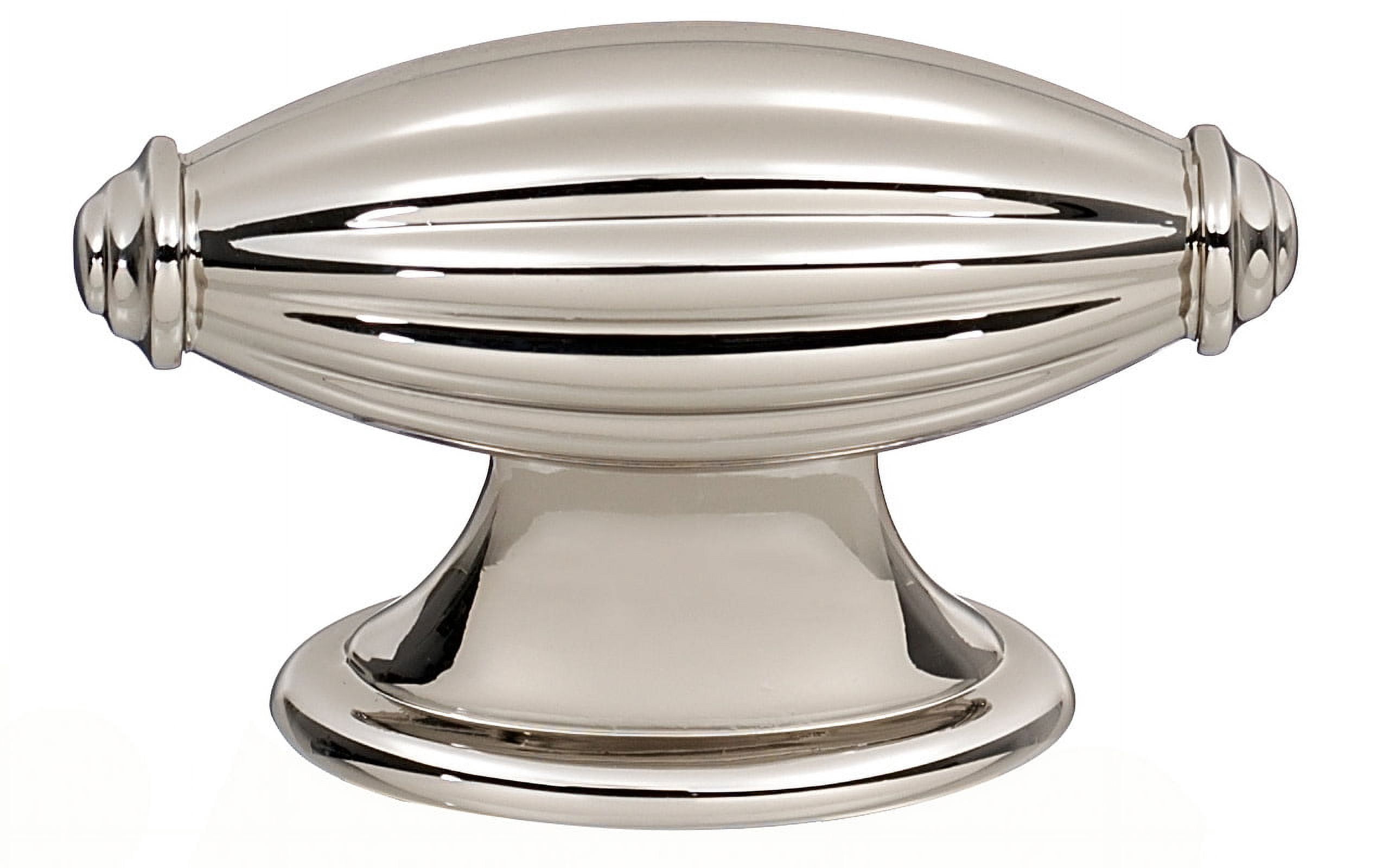 Tuscany Novelty Knob, Polished Nickel, 1.25" H x 0.75" W x 0.63" D