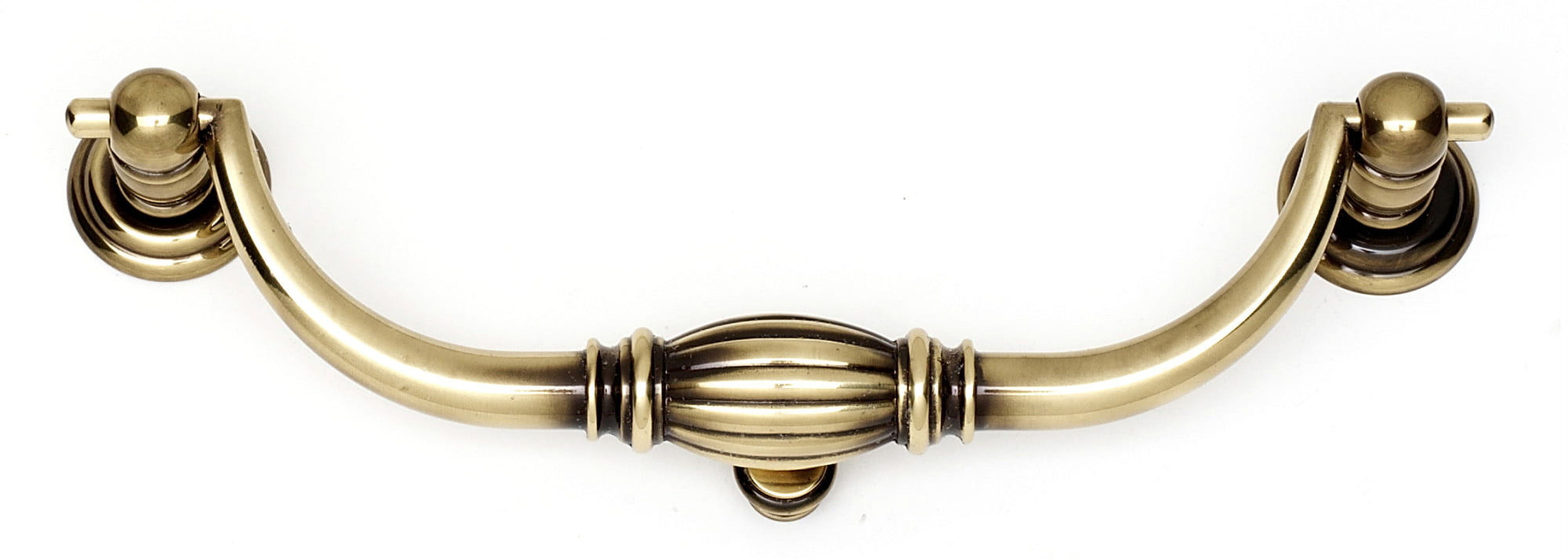 Alno A233-6-PA Tuscany Bail Pull Polished Antique