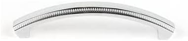Alno A240-6-PB/NL Regal 6" Center To Center Ridged Solid Brass Arch Bow Cabinet Handle /