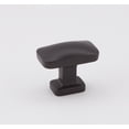 thumbnail image 1 of Alno A252-14-BRZ Cloud 1-1/4" Rectangular Modern Convex Solid Brass Cabinet Knob / Drawer, 1 of 2