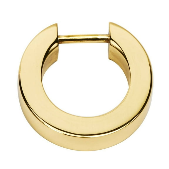 Alno A2660-15 Convertibles 1-1/2" Flat Round Solid Brass Cabinet Ring Pull - Brass