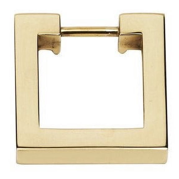 Alno A2670-15 Convertibles 1-1/2" Flat Square Solid Brass Cabinet Ring Pull - Brass
