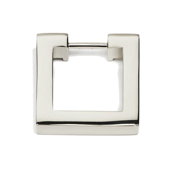 Alno A2670-15 Convertibles 1-1/2" Flat Square Solid Brass Cabinet Ring Pull - Nickel