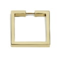thumbnail image 1 of Alno A2670-25 Convertibles Solid Brass 2-1/2" Flat Square Cabinet Ring Pull - Brass, 1 of 4