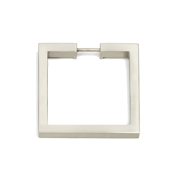 Alno A2670-25-SN Convertibles Solid Brass 2-1/2" Flat Square Cabinet Ring Pull - Nickel