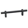 thumbnail image 1 of Alno A2801-3-MB Vita Bella 3" Center To Center Modern Smooth Bar Cabinet Pull - Black, 1 of 6