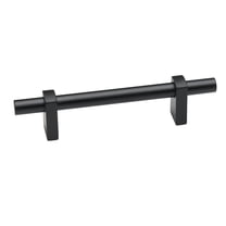 Alno A2801-35 Vita Bella 3-1/2" Center To Center Modern Smooth Bar Cabinet Pull - Black
