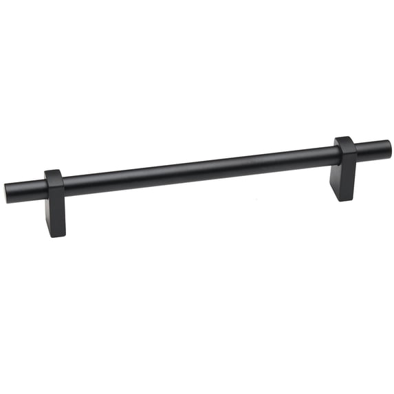 Alno A2801-6-MB Vita Bella 6" Center To Center Modern Smooth Bar Cabinet Pull - Black