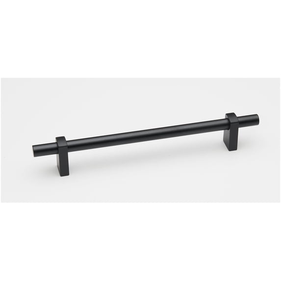Alno A2801-8-MB Vita Bella 8" Center To Center Modern Smooth Bar Cabinet Pull - Black