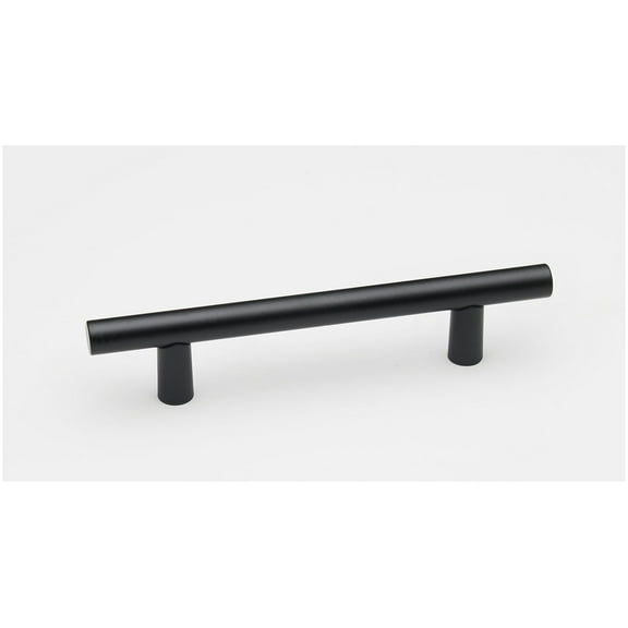 Alno A2802-35 Vita Bella 3-1/2" Center To Center Modern Smooth Bar Cabinet Pull - Black