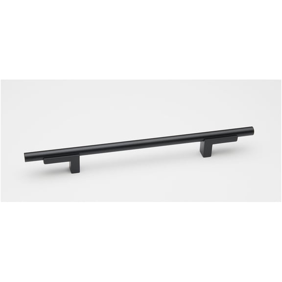 Alno A2803-6 Vita Bella 6" Center To Center Modern Smooth Bar Cabinet Pull - Black